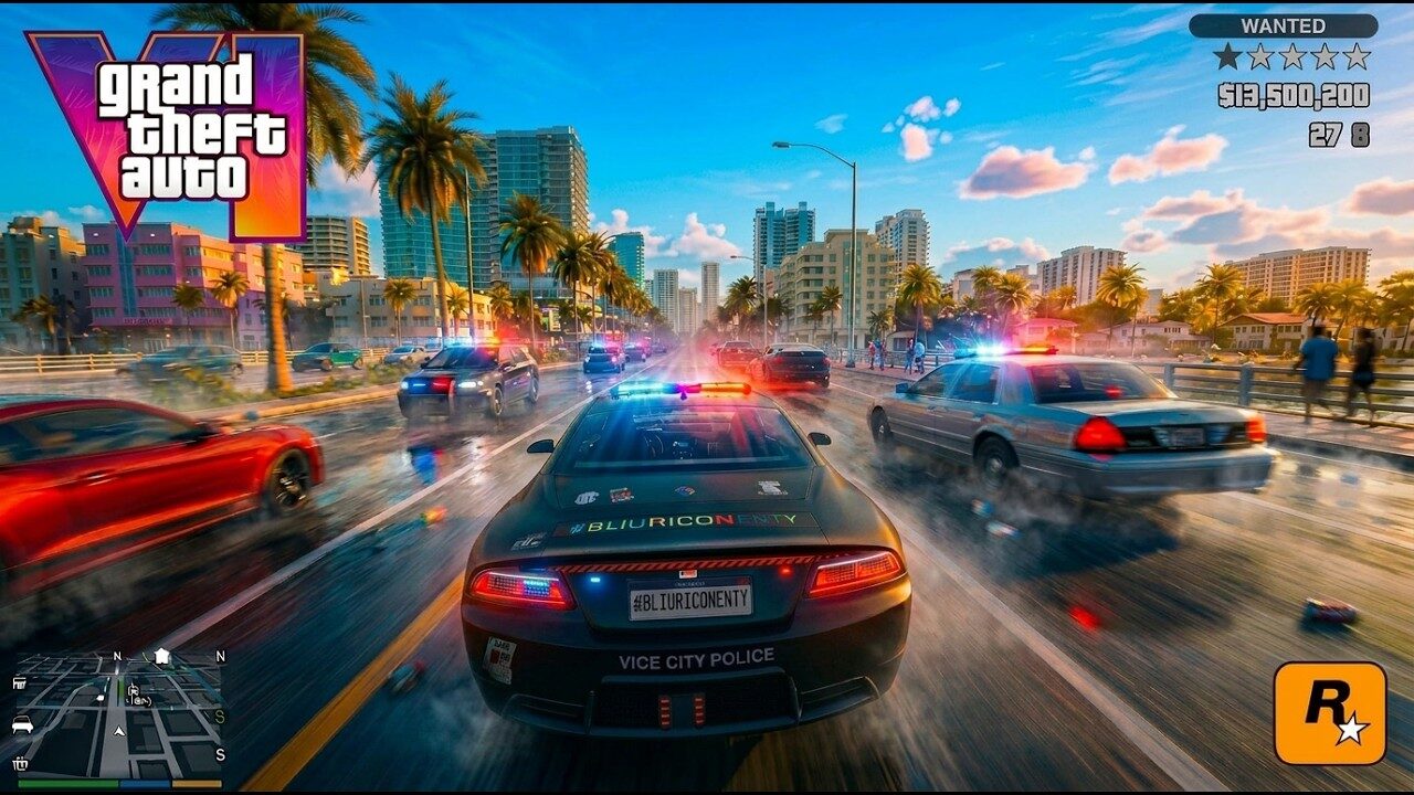 Las novedades de gameplay en GTA 6: IA, clima y el sistema de 6 estrellas